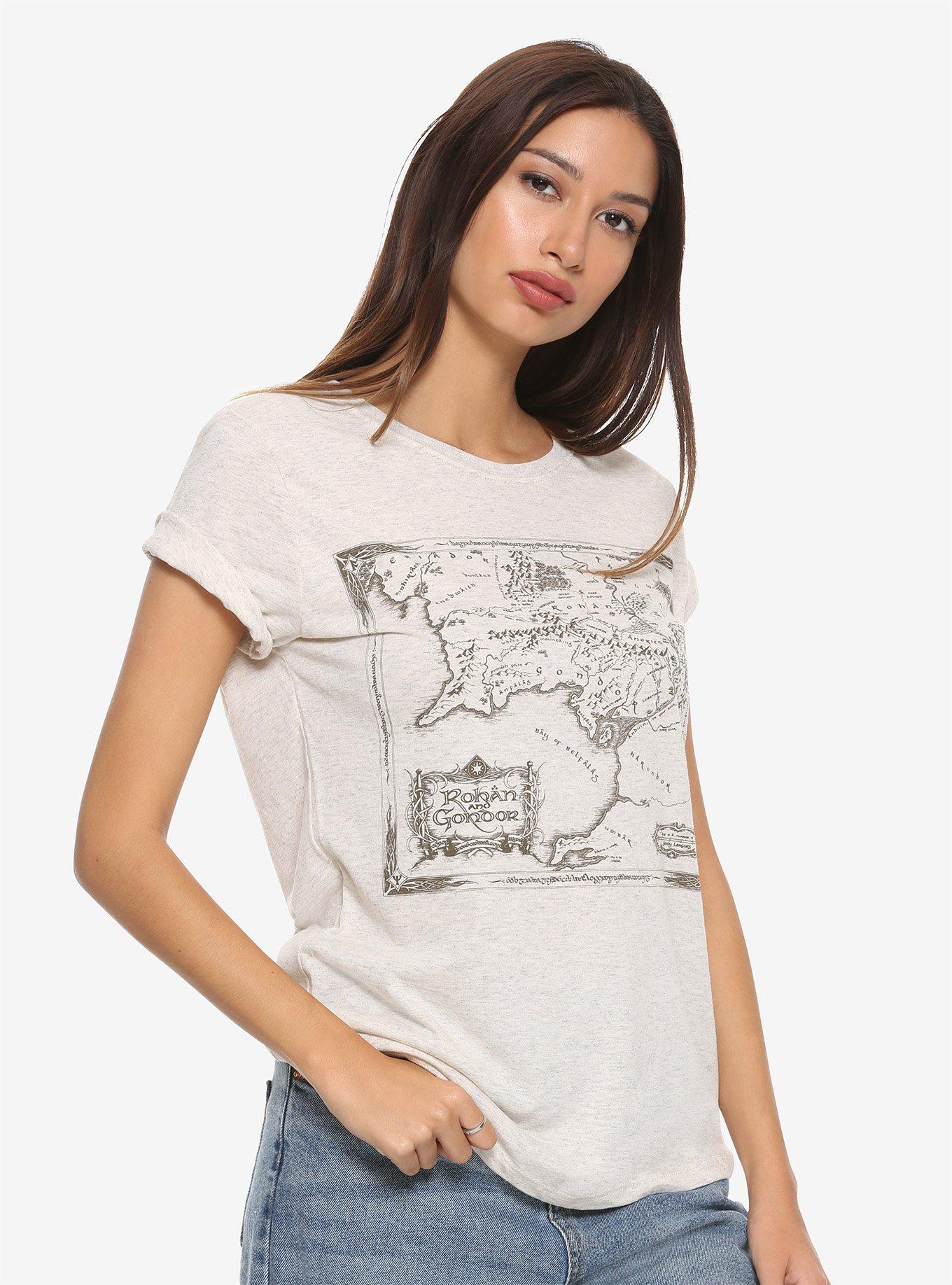 The Lord Of The Rings Map Girls T-Shirt, , hi-res