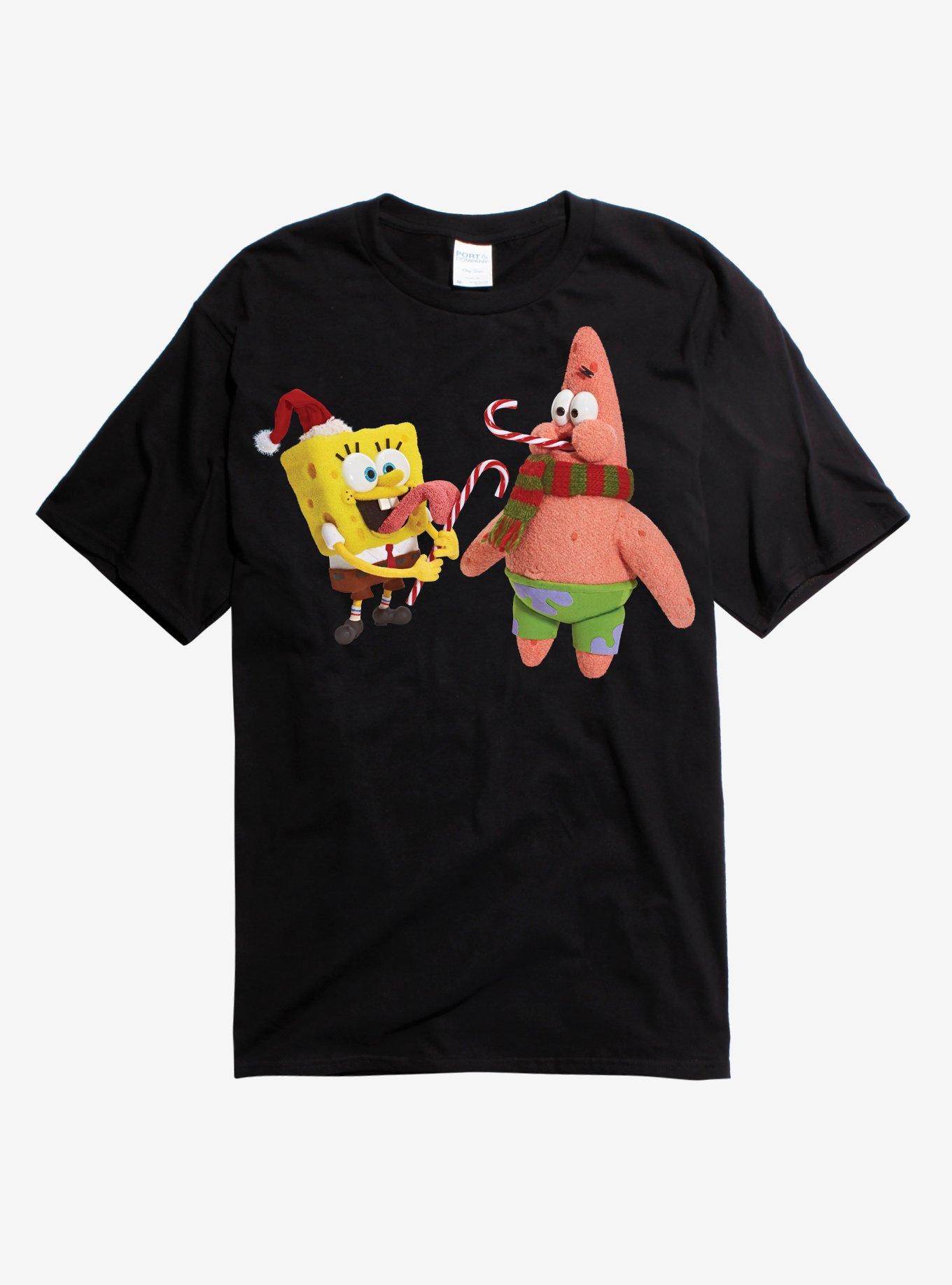SpongeBob SquarePants Christmas Candy Canes T-Shirt