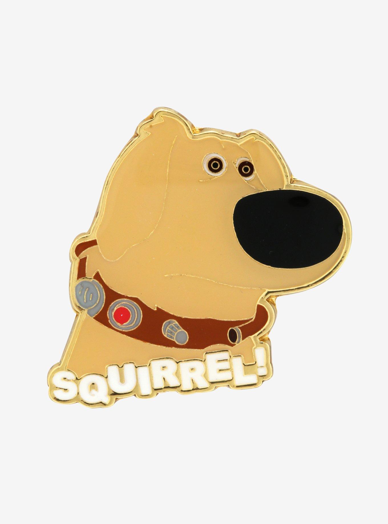 Loungefly Disney Pixar Up Dug Squirrel Enamel Pin - BoxLunch Exclusive, , hi-res