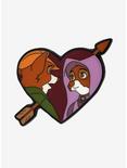 Disney Robin Hood Robin & Maid Marian Heart Enamel Pin - BoxLunch Exclusive, , hi-res
