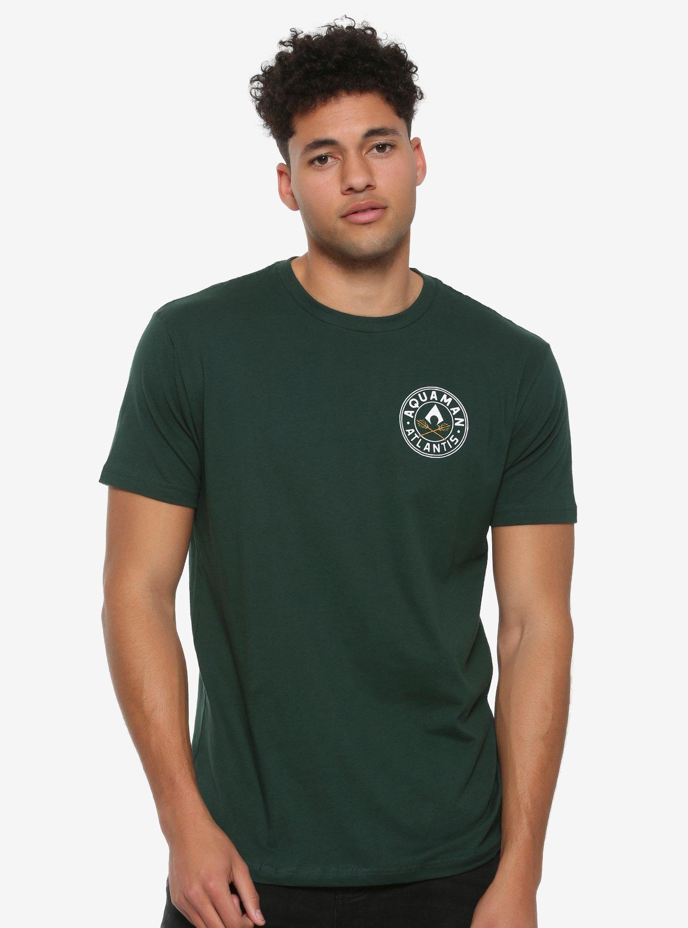 DC Comics Aquaman Atlantis Tridents T-Shirt, GREEN, hi-res