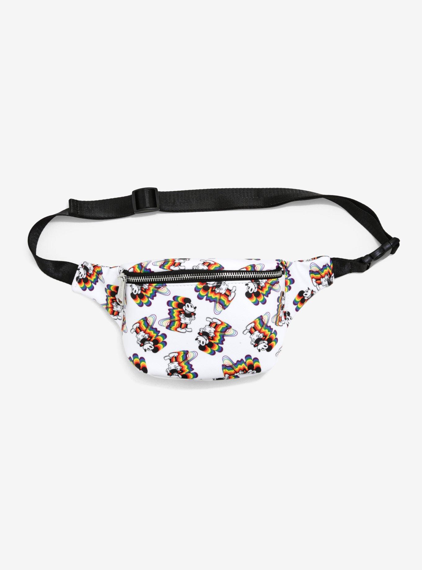 Loungefly Disney Mickey Mouse Rainbow Fanny Pack, , hi-res