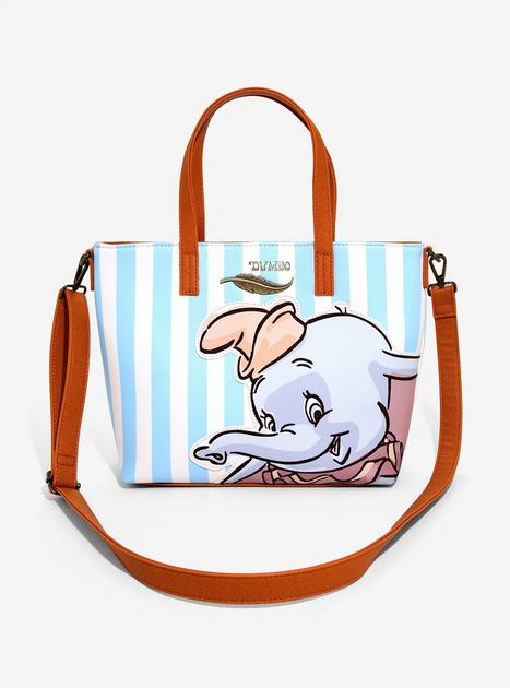 Loungefly Disney Dumbo Striped Crossbody Tote Bag Hot Topic
