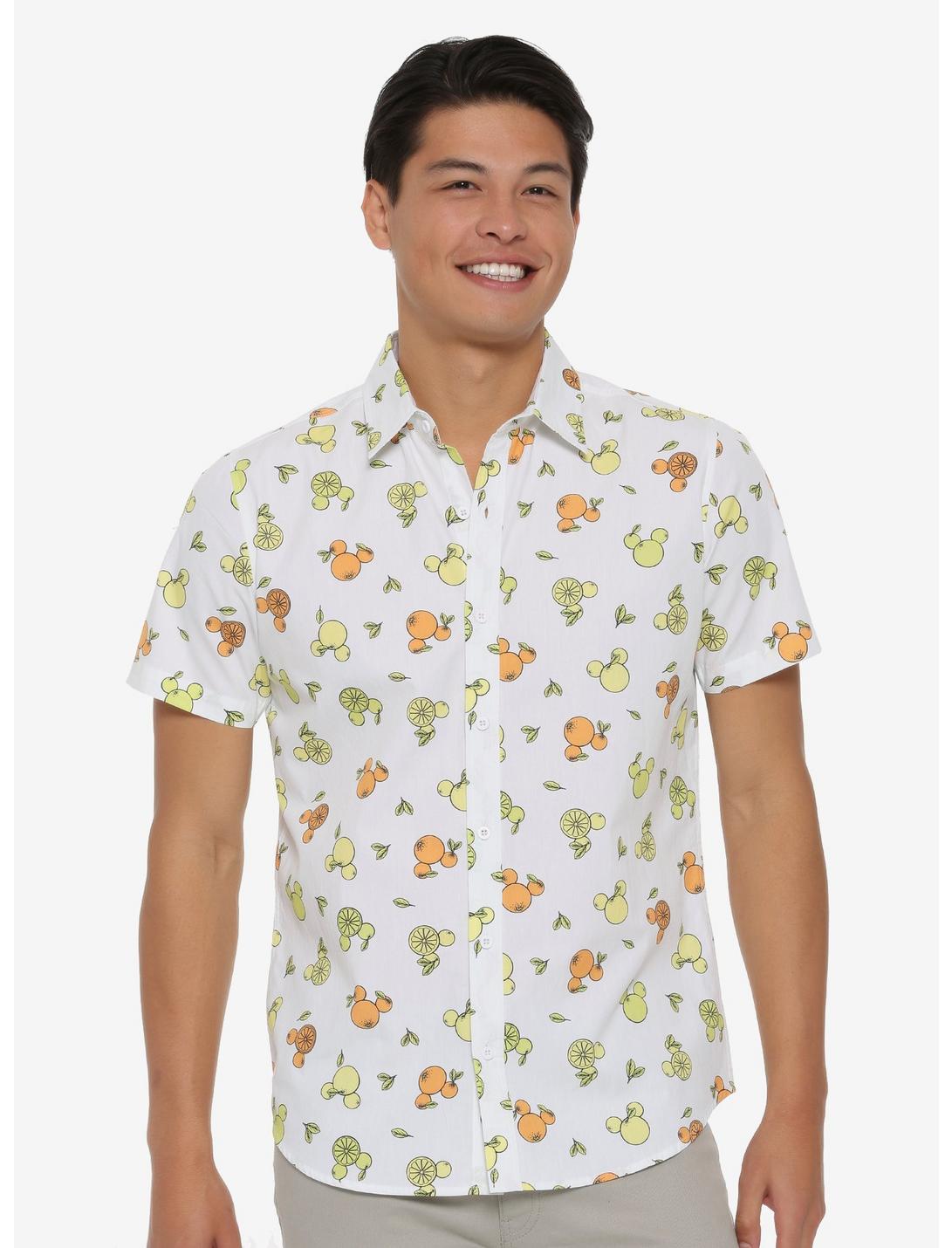 Disney Fruit Woven Button-Up - BoxLunch Exclusive, WHITE, hi-res