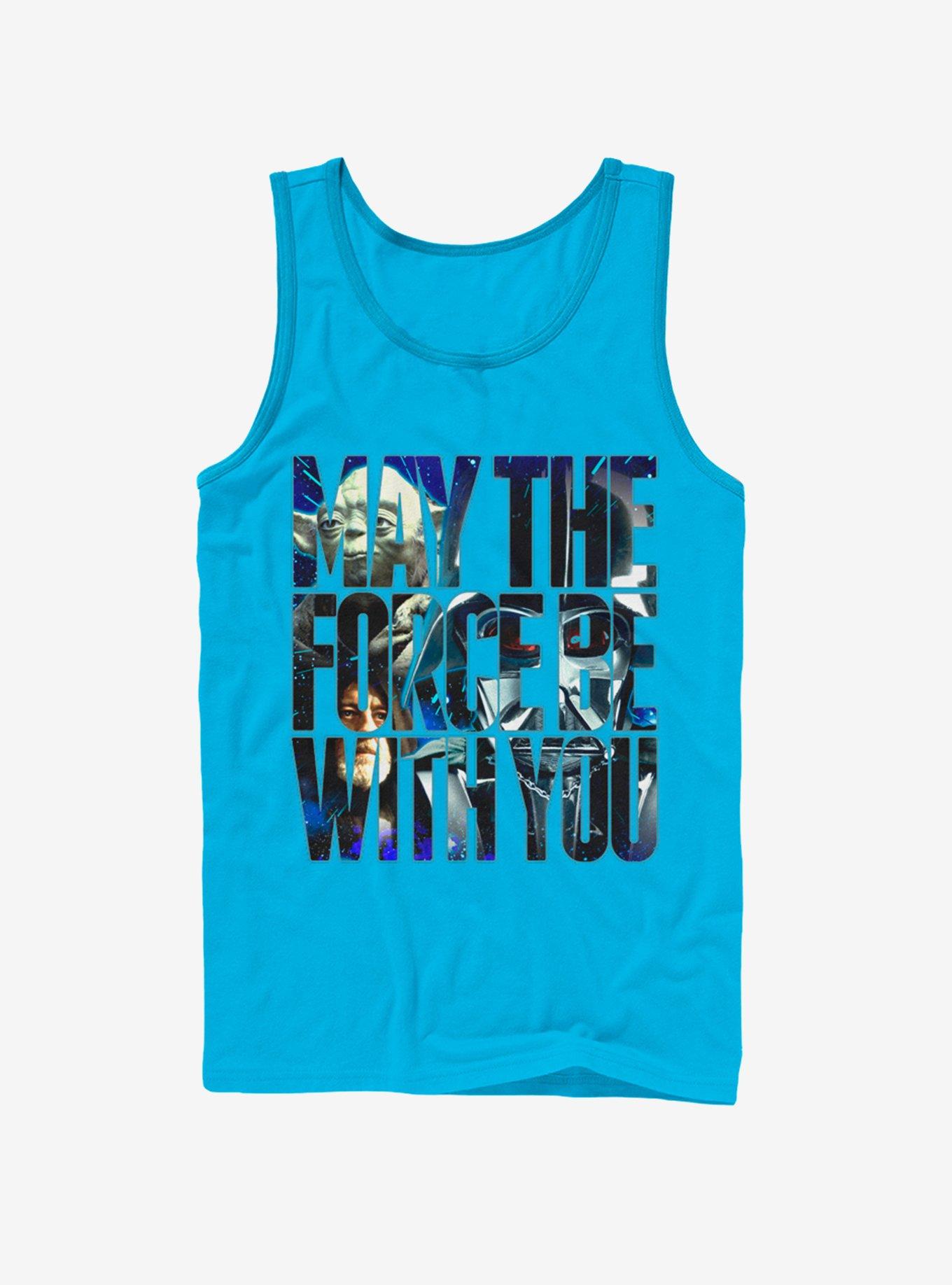Star Wars Force Be With You Photos Tank, TURQ, hi-res
