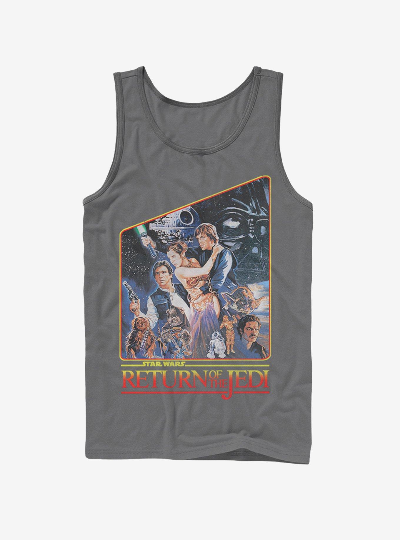 Star Wars Episode VI Return of the Jedi Tank Top, CHARCOAL, hi-res