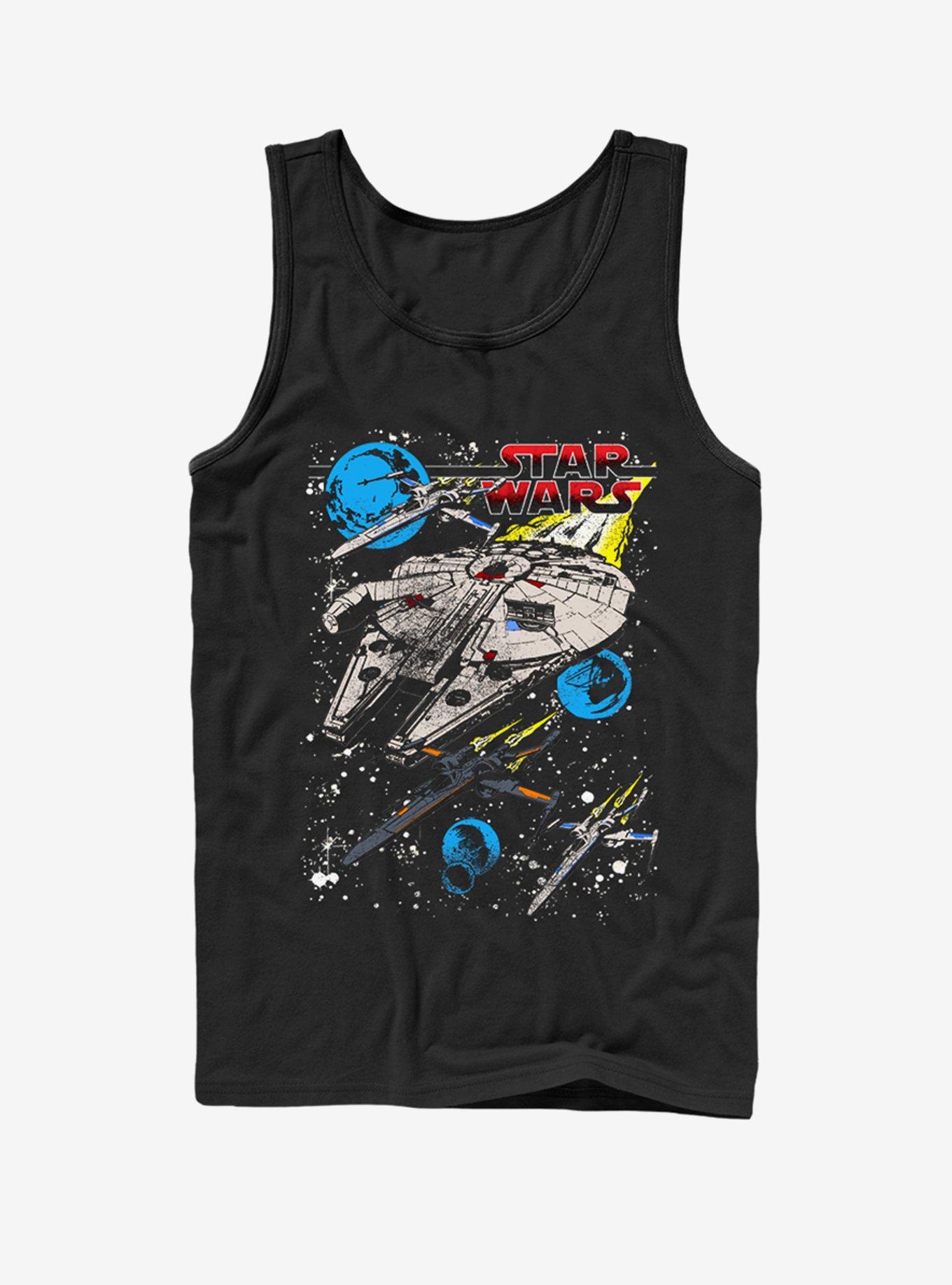 Star Wars Classic Millennium Falcon and X-Wing Tank, BLACK, hi-res