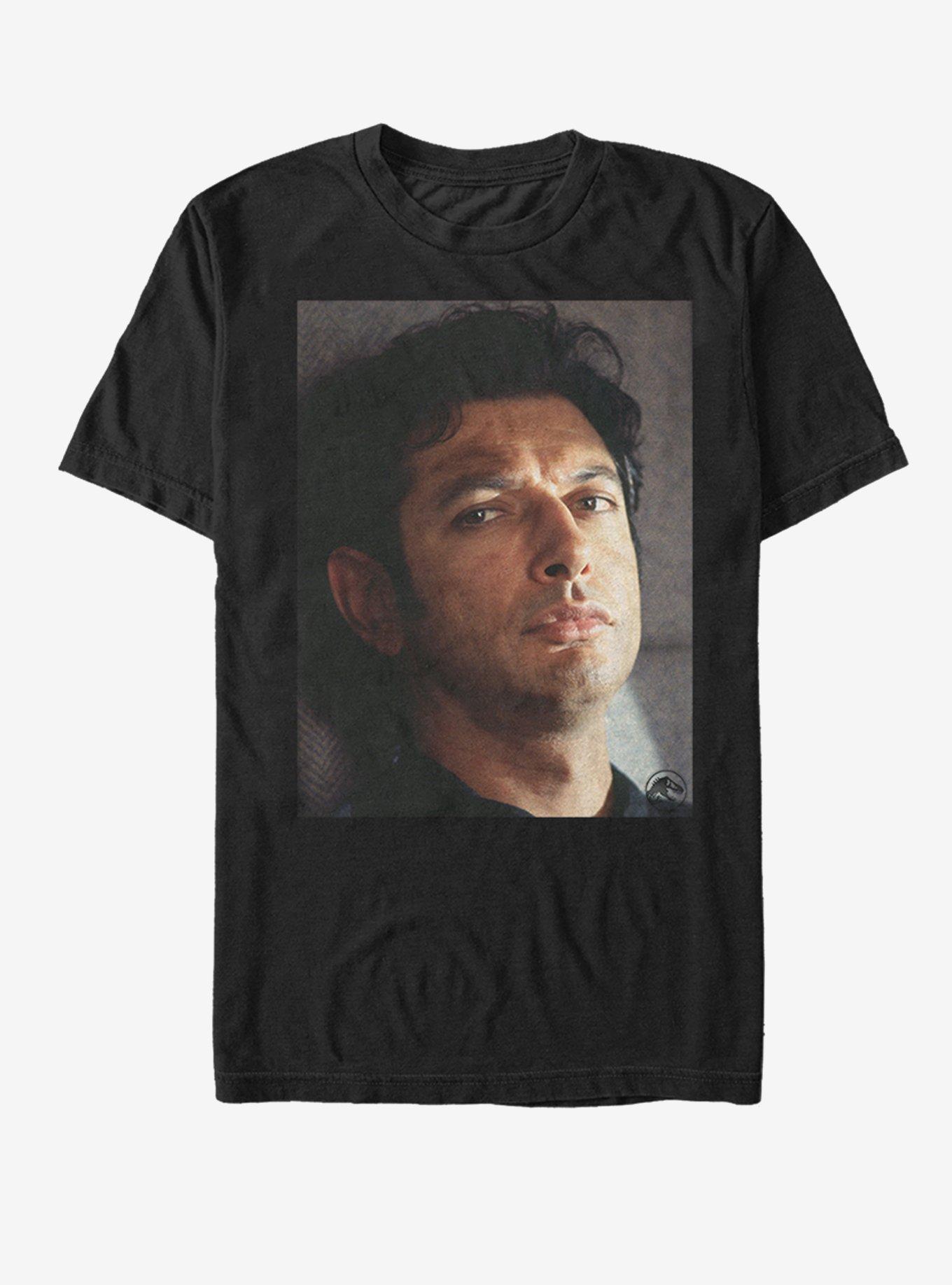 Jurassic Park Goldblum Stare T-Shirt, BLACK, hi-res