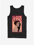 Star Wars Princess Leia Quote I Love You Tank, BLACK, hi-res