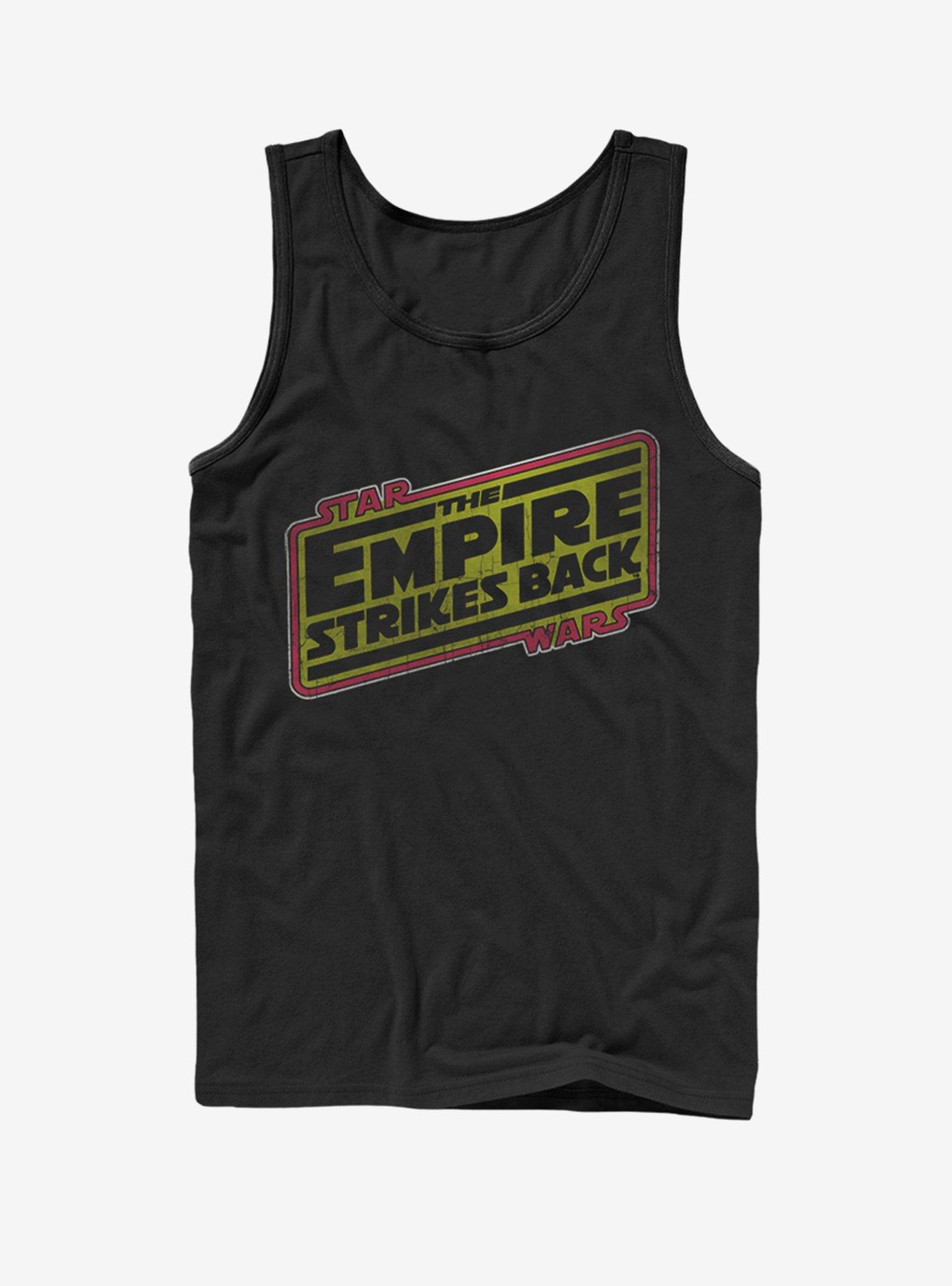 Star Wars Episode V The Empire Strikes Back Logo Tank Top, BLACK, hi-res