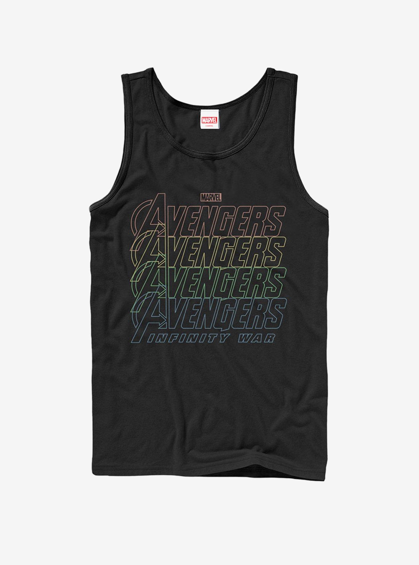 Marvel Avengers: Infinity War Rainbow Logo Tank, , hi-res