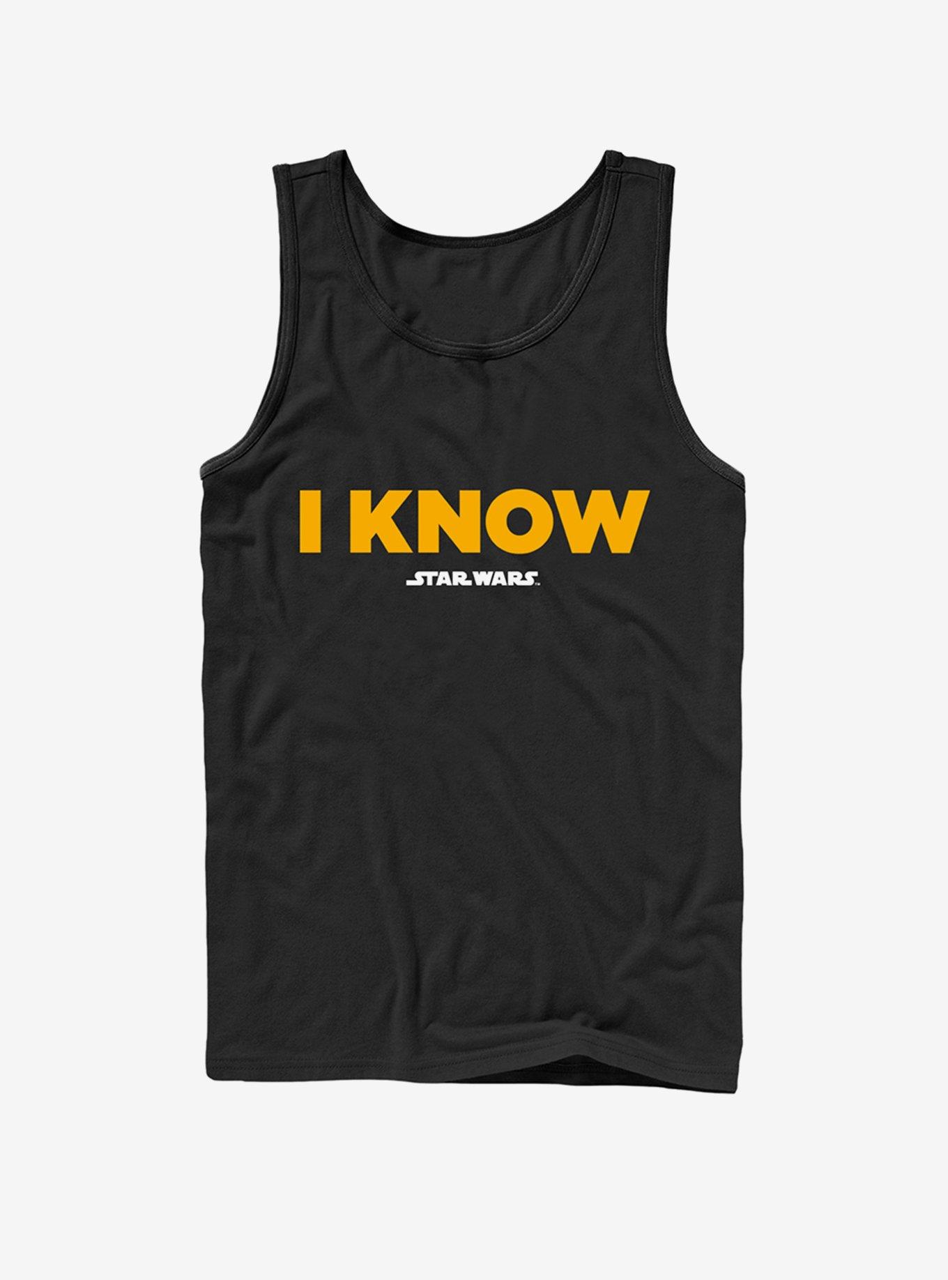 Star Wars Han Solo I Know Tank, BLACK, hi-res