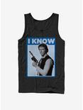 Star Wars Han Solo Quote I Know Tank, BLACK, hi-res