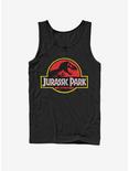 Jurassic Park T Rex Logo Tank, BLACK, hi-res