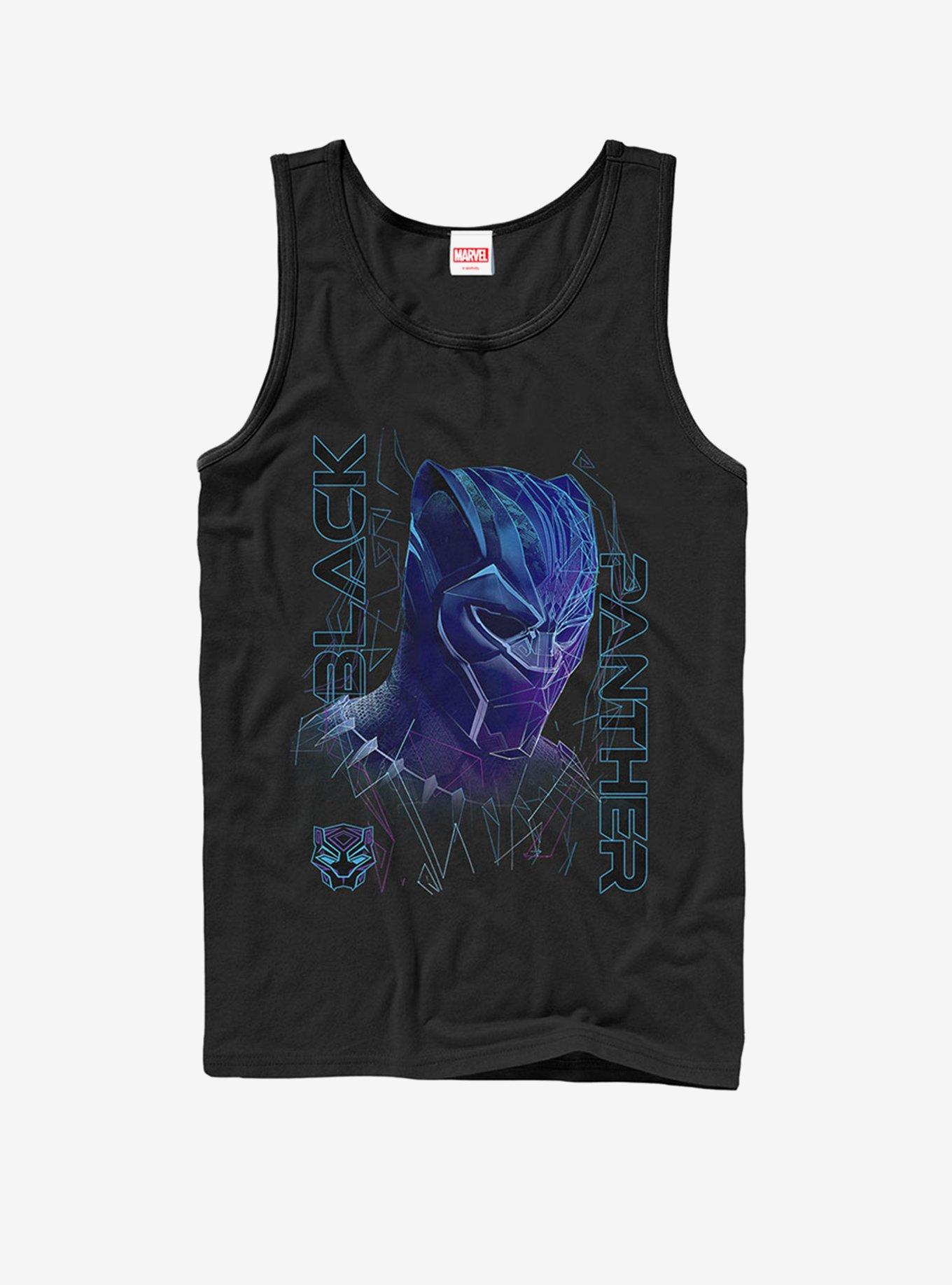 Marvel Black Panther 2018 3D Pattern Tank, BLACK, hi-res