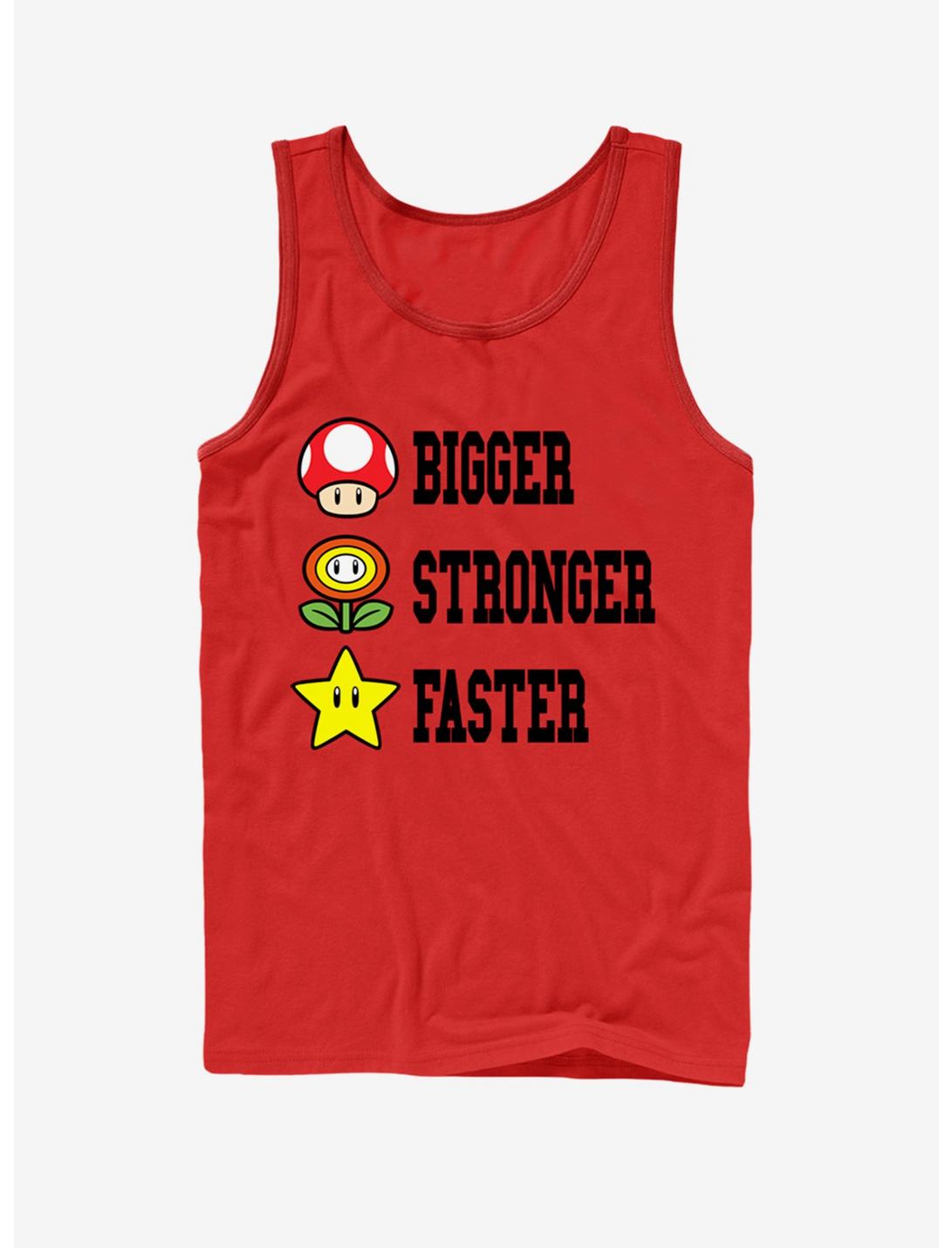 Nintendo Mario Bigger Stronger Faster Tank, RED, hi-res