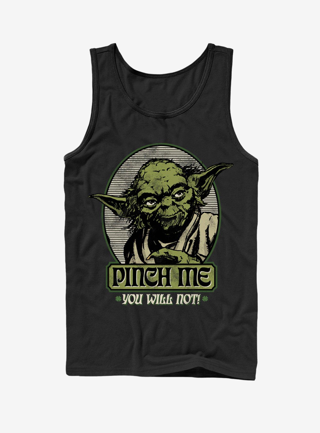 Star Wars Yoda Pinch Me You Will Not Tank, BLACK, hi-res
