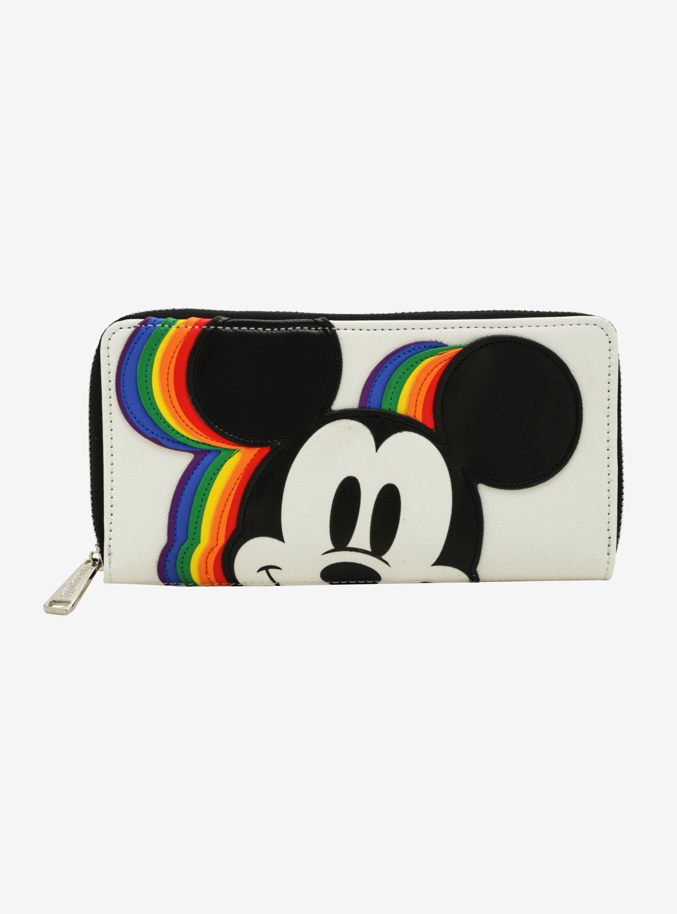 Mickey mouse rainbow wallet best sale