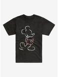 Disney Mickey Mouse Outline T-Shirt, BLACK, hi-res