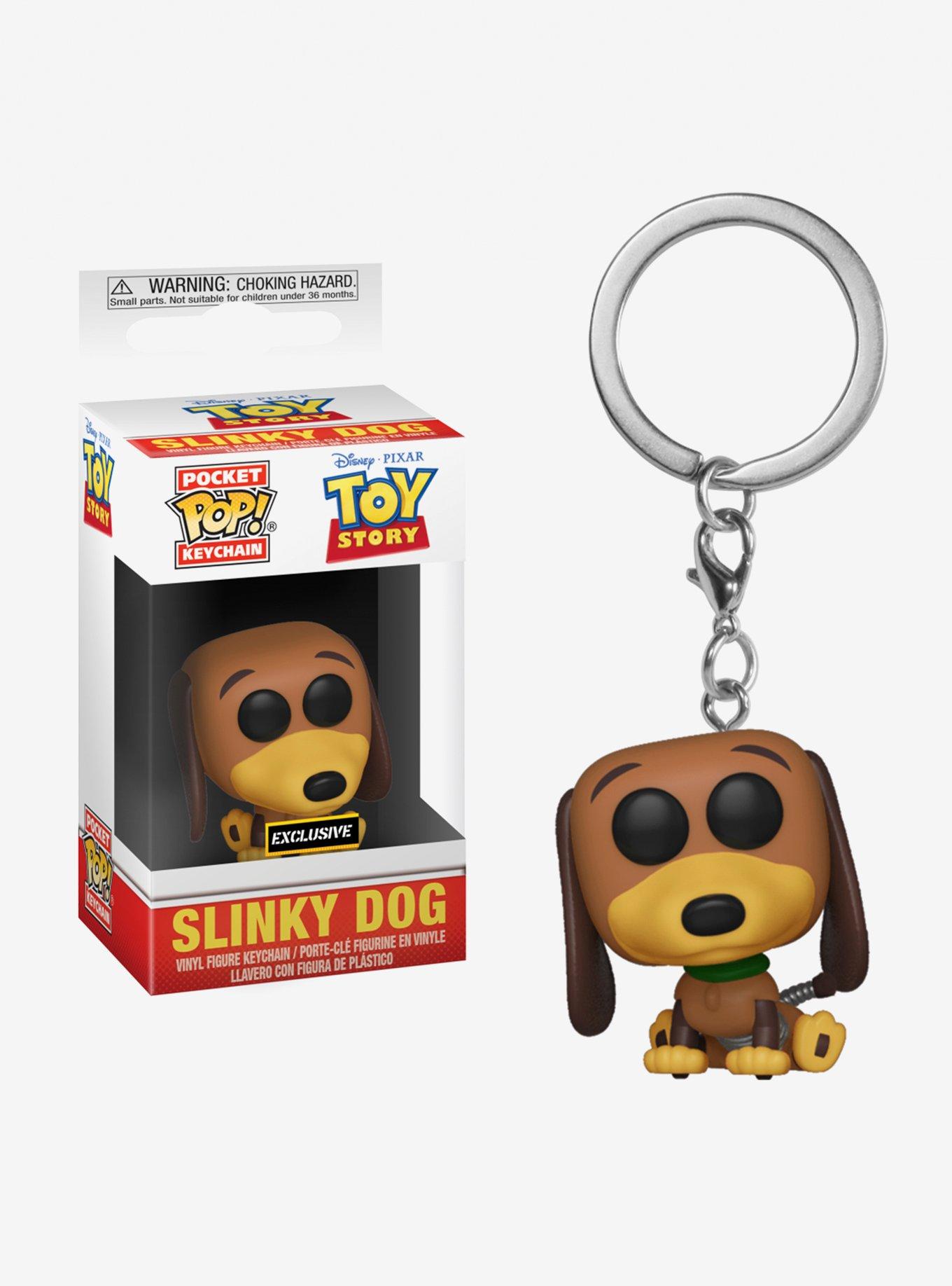 Funko Disney Pixar Toy Story Pocket Pop! Slinky Dog Key Chain Hot Topic Exclusive, , hi-res