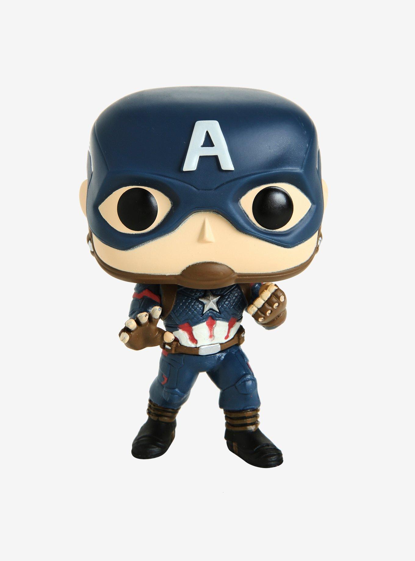 Funko Marvel Avengers: Endgame Pop! Captain America Vinyl Bobble-Head Hot  Topic Exclusive