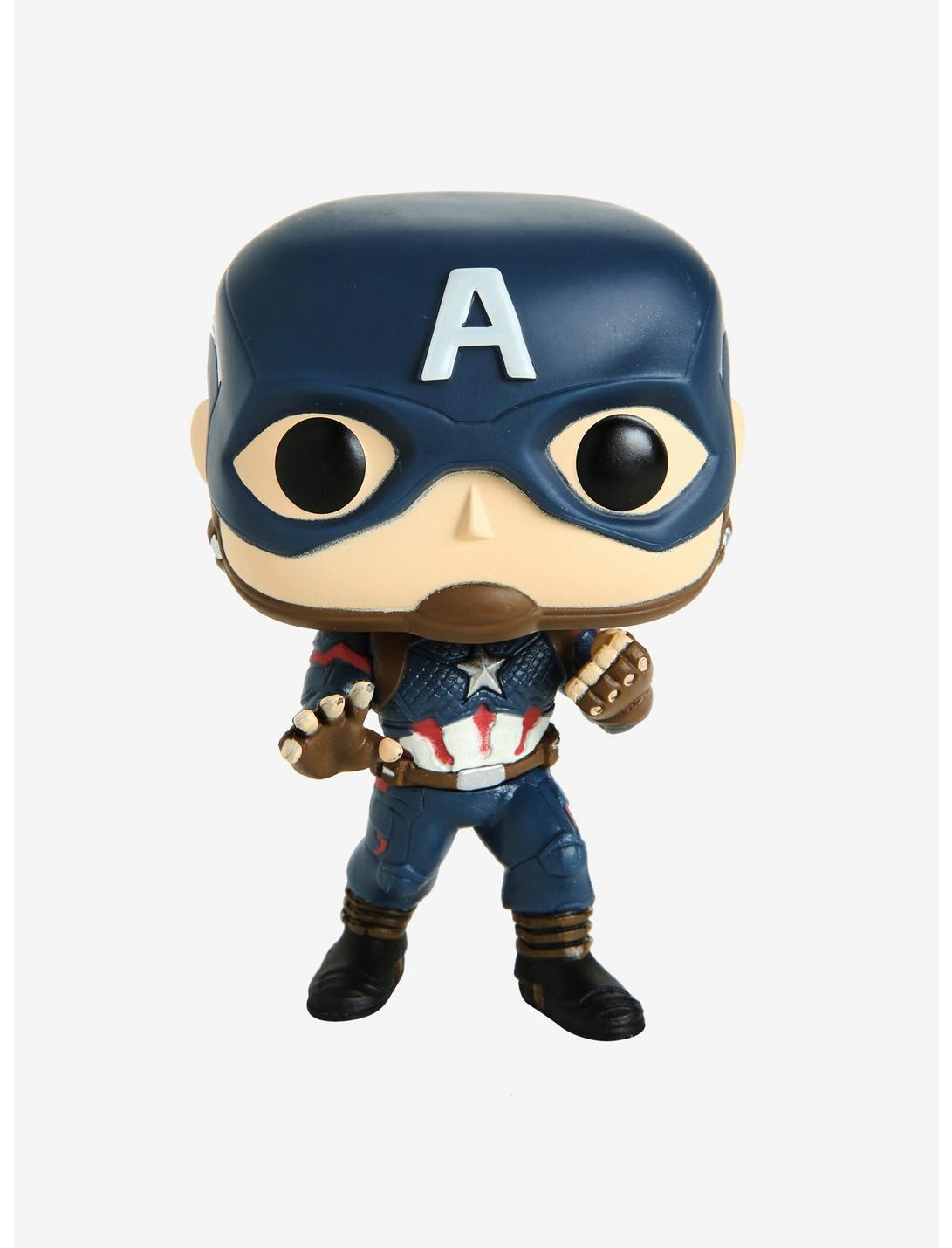 Plus Size Funko Marvel Avengers: Endgame Pop! Captain America Vinyl Bobble-Head Hot Topic Exclusive, , hi-res