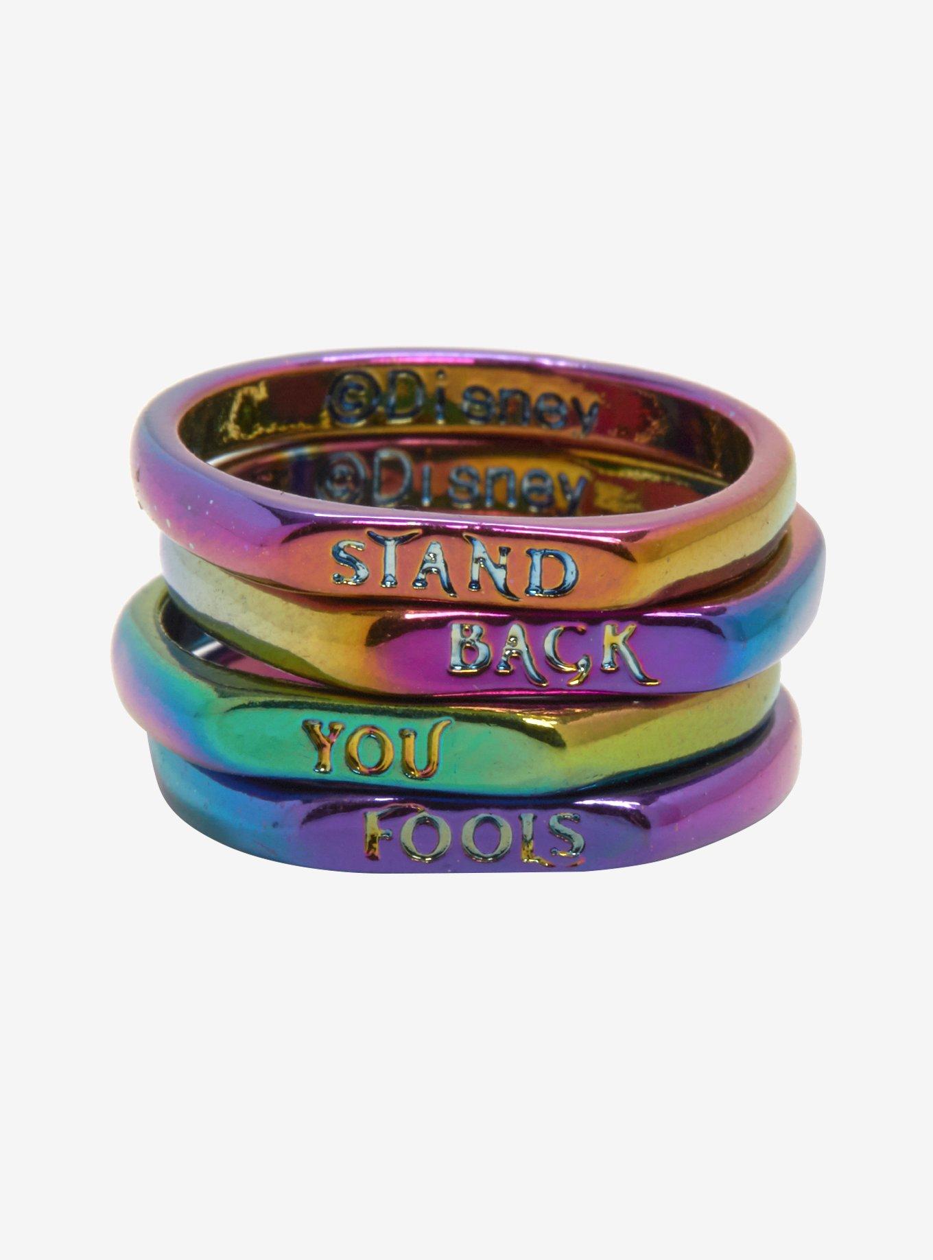 Disney Villains Maleficent Anodized Stackable Ring Set, , hi-res