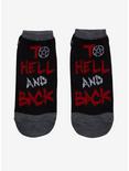 Supernatural To Hell And Back No-Show Socks, , hi-res