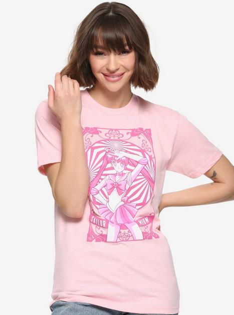 国内未入荷 Satsun Night - T-SHIRT - SWEET PINK Unisex Oversized High Neck T-Shirt | Organic Blank