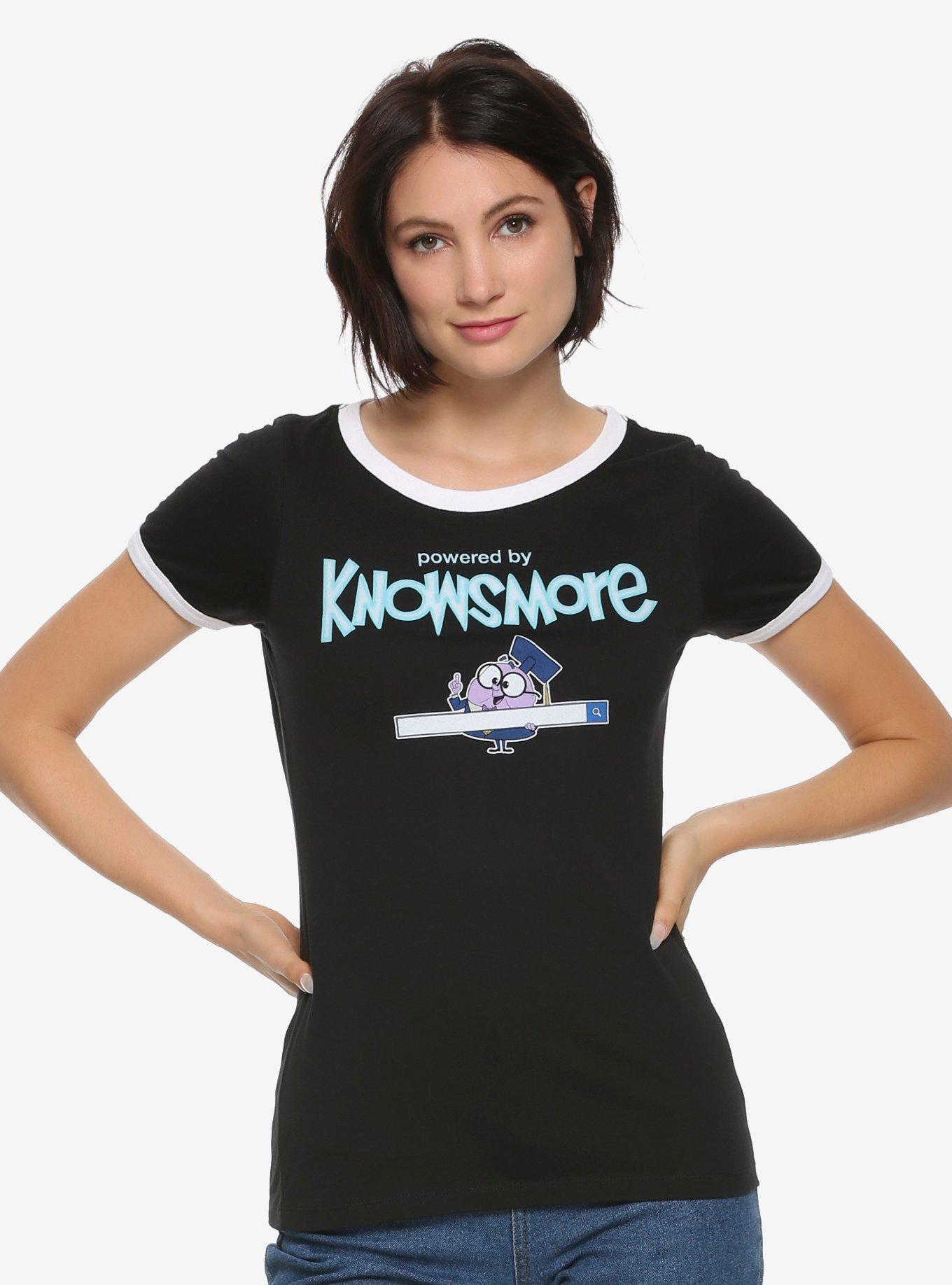 Disney Ralph Breaks The Internet Knowsmore Womens Ringer T-Shirt - BoxLunch Exclusive, BLACK, hi-res
