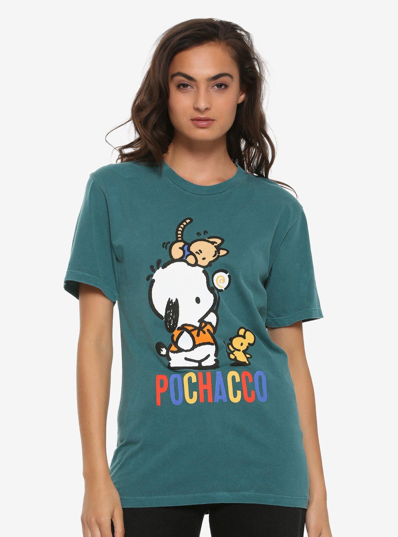 Sanrio Pochacco Lollipop Womens T-Shirt - BoxLunch Exclusive, BLUE, hi-res