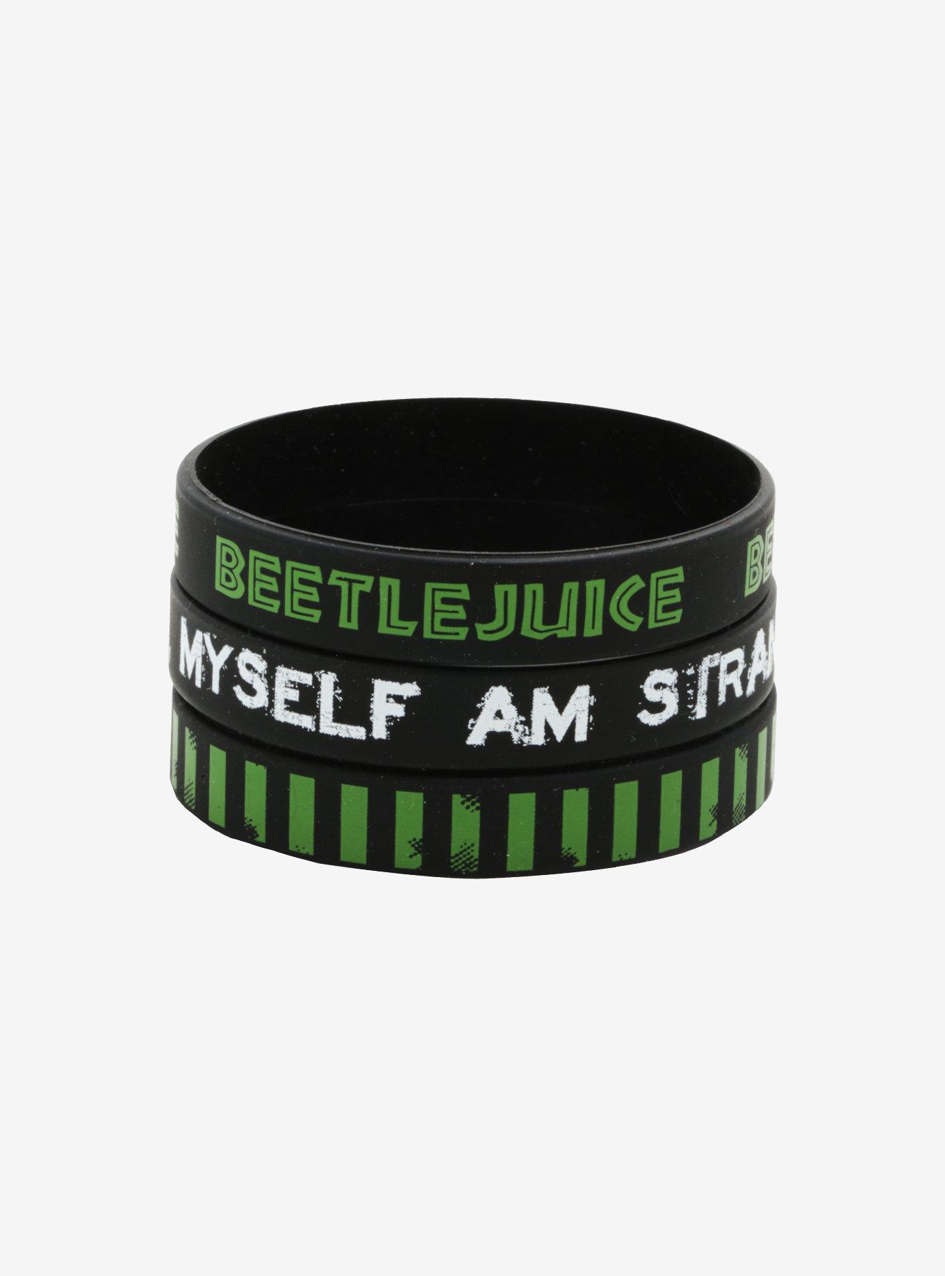 Beetlejuice Strange And Unusual Rubber Bracelet Set, , hi-res