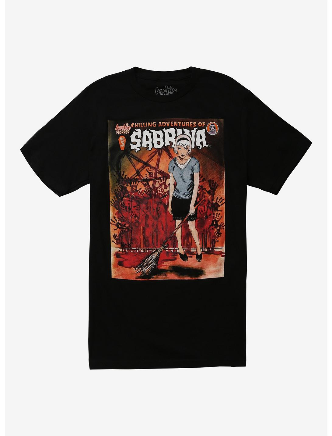 The Chilling Adventures Of Sabrina Bloody Comic T-Shirt, BLACK, hi-res