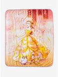 Disney Beauty And The Beast Belle Watercolor Throw Blanket, , hi-res