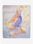 Disney Tangled Rapunzel Watercolor Throw Blanket, , hi-res