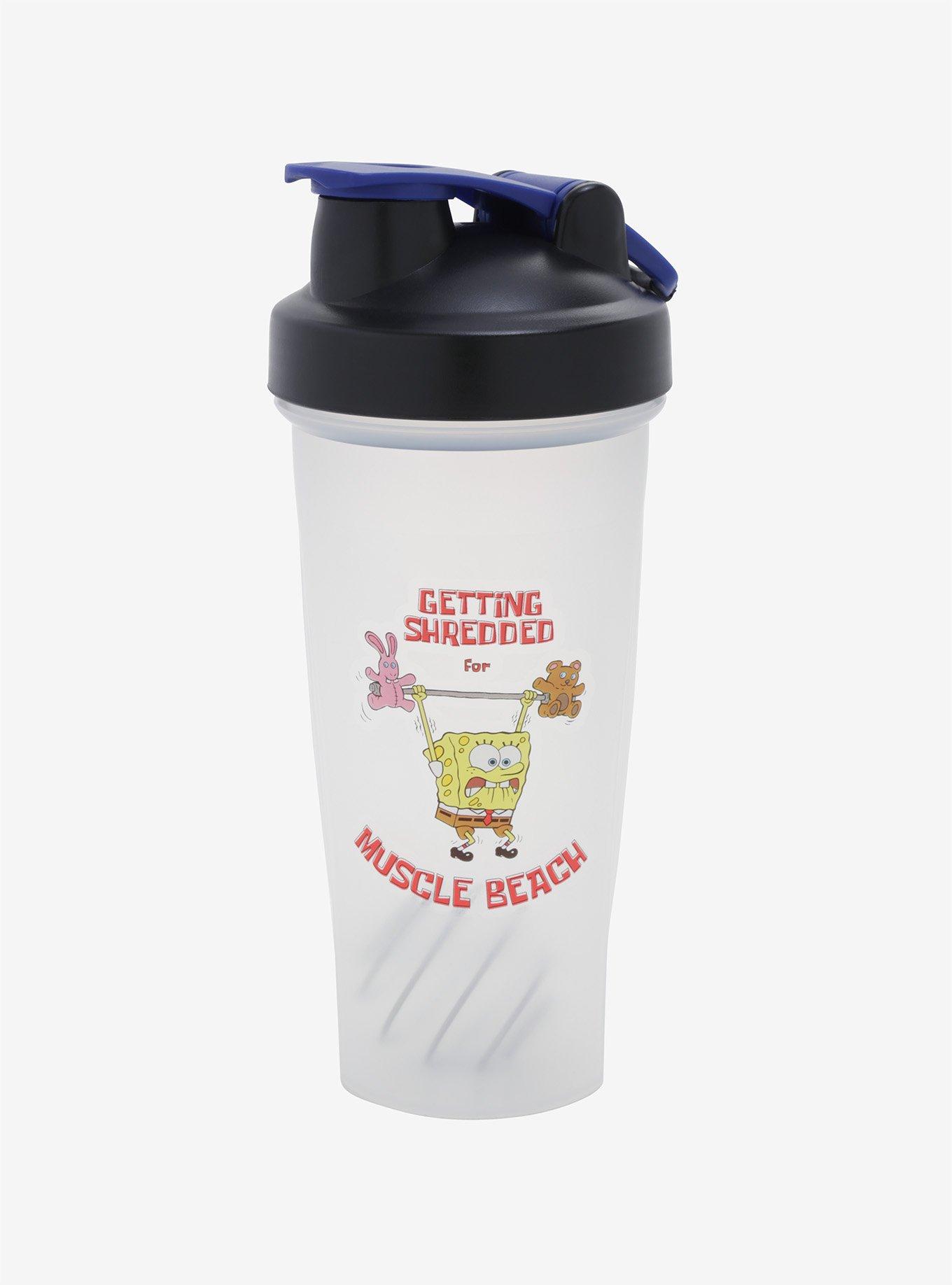 SpongeBob SquarePants Never Skip Leg Day! 28-Ounce Protein Shaker