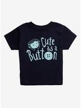 Coraline Cute Button Toddler Ringer T-Shirt - BoxLunch Exclusive, BLACK, hi-res