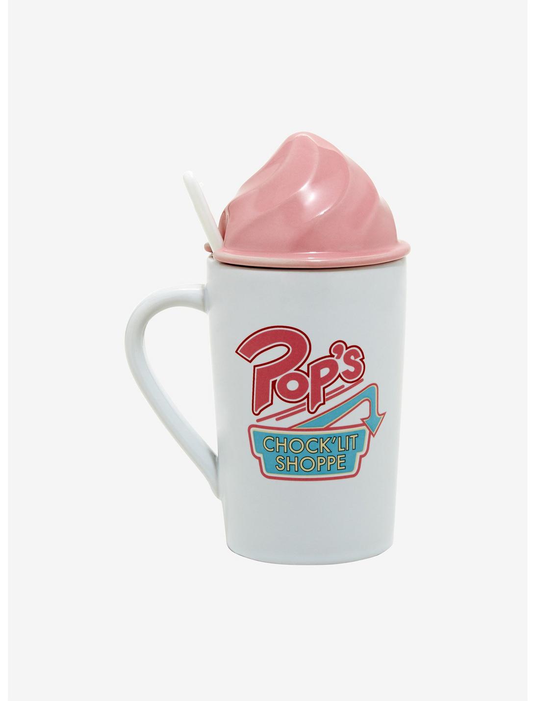 Riverdale Pop's Chock'Lit Shoppe Milkshake Mug With Lid & Spoon Hot Topic Exclusive, , hi-res
