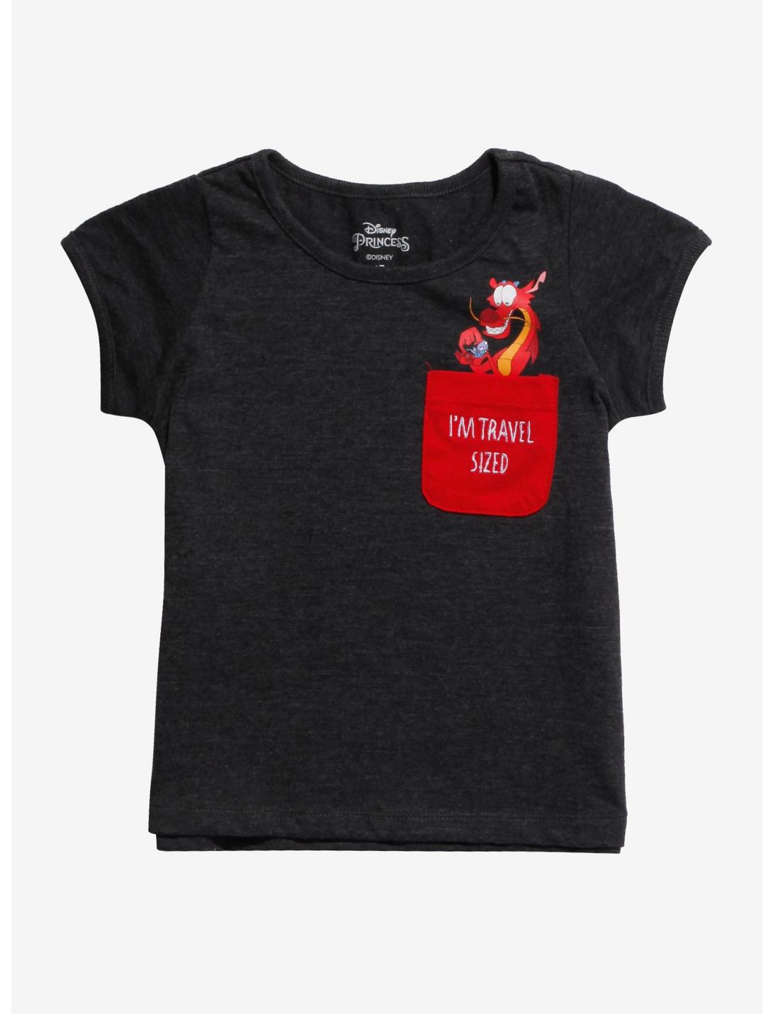 Disney Mulan Mushu Pocket Toddler T-Shirt - BoxLunch Exclusive, BLACK, hi-res