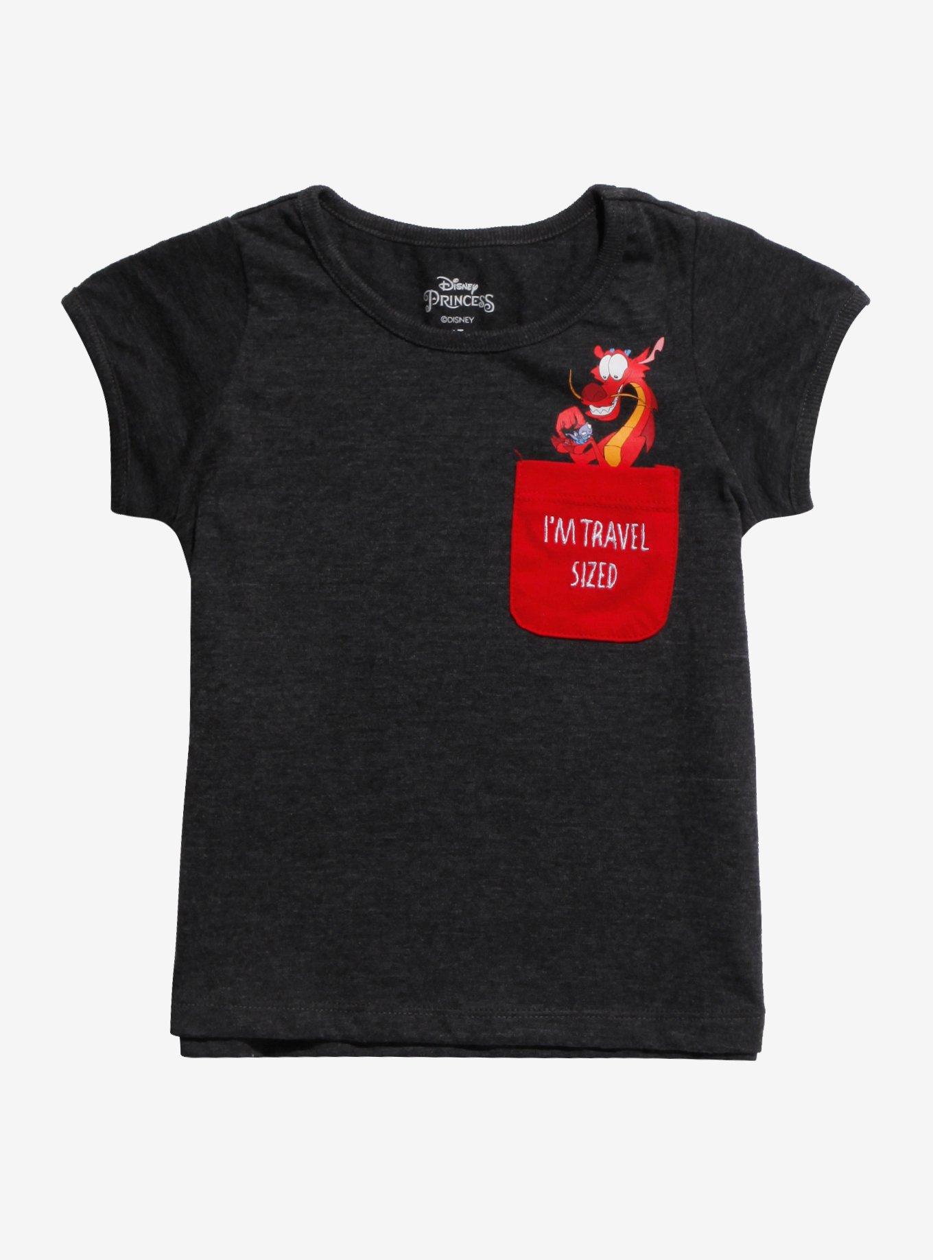 Disney Mulan Mushu Pocket Toddler T-Shirt - BoxLunch Exclusive, BLACK, hi-res
