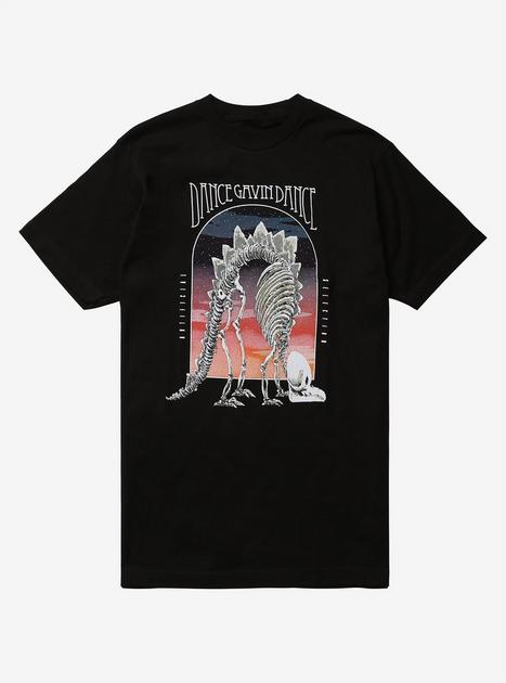 Dance Gavin Dance Artificial Selection Dinosaur Skeleton T-Shirt | Hot ...