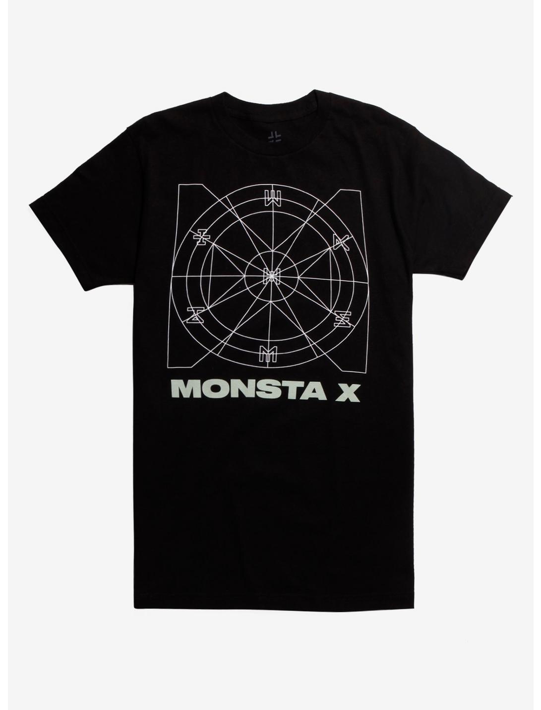 Monsta X Shoot Out Target Logo T-shirt, BLACK, hi-res