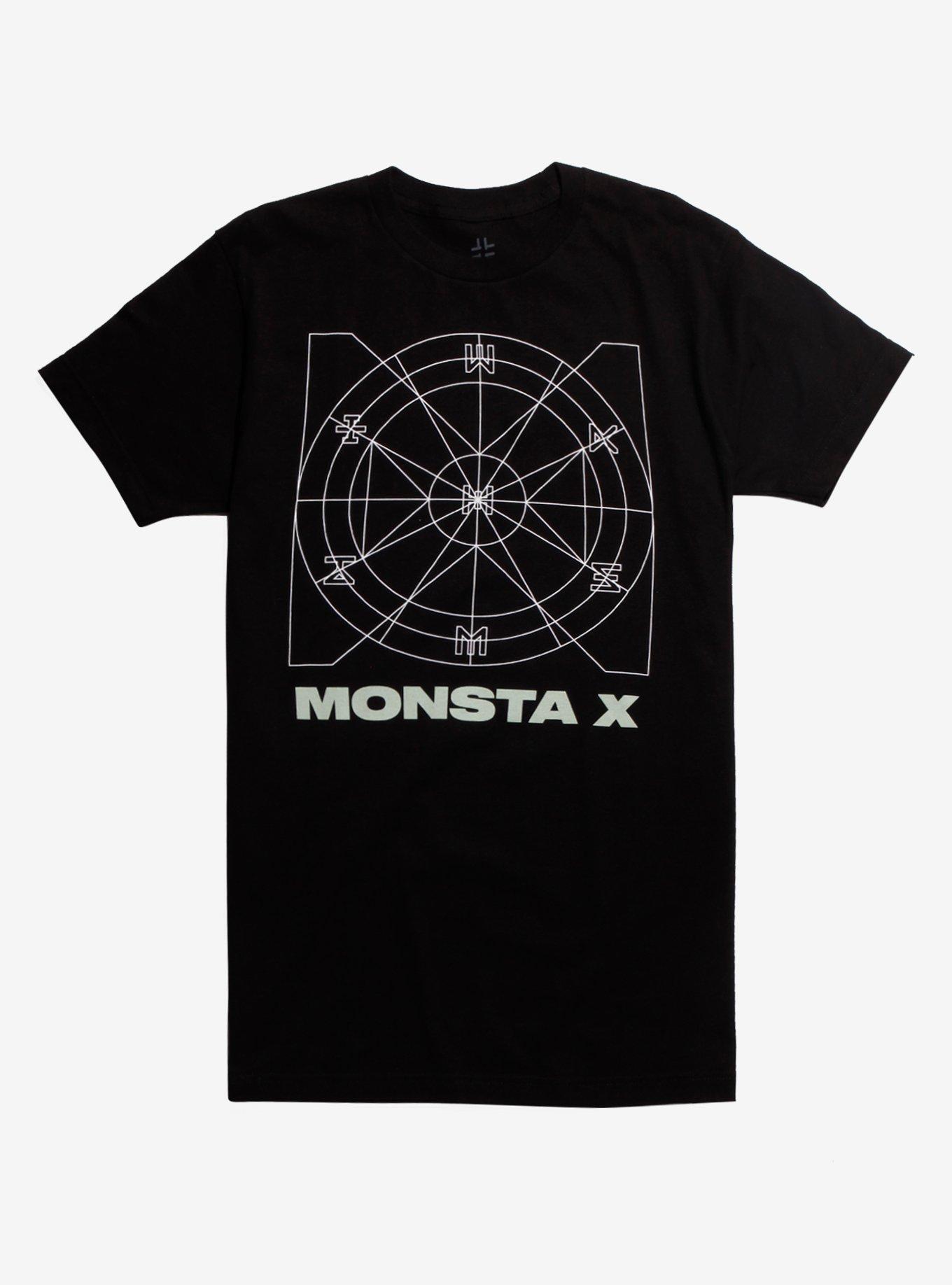 Monsta X Shoot Out Target Logo T-shirt, BLACK, hi-res