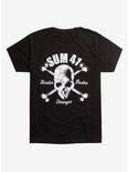Sum 41 Skull & Crossbones T-Shirt, BLACK, hi-res