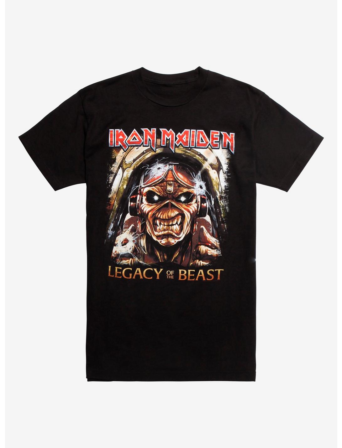 Iron Maiden Legacy Of The Beast Pilot Eddie T-Shirt, BLACK, hi-res