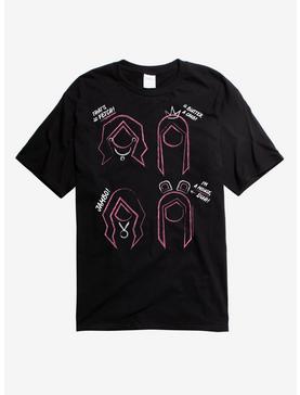 Mean Girls Character Outline T-Shirt, , hi-res