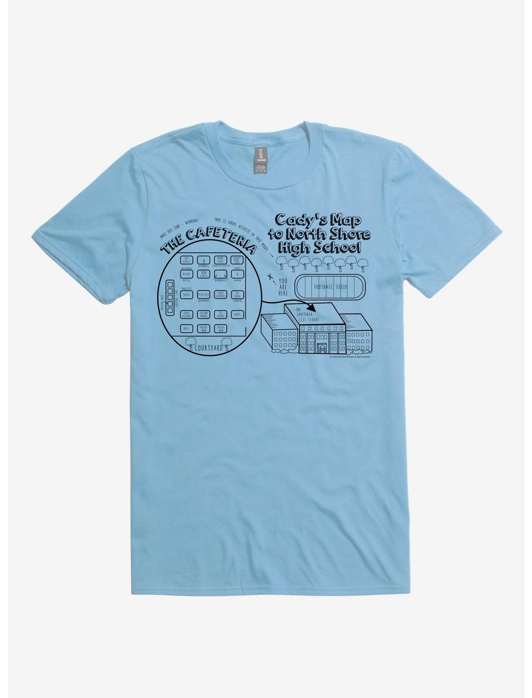 Mean Girls Cady's Map T-Shirt, LIGHT BLUE, hi-res