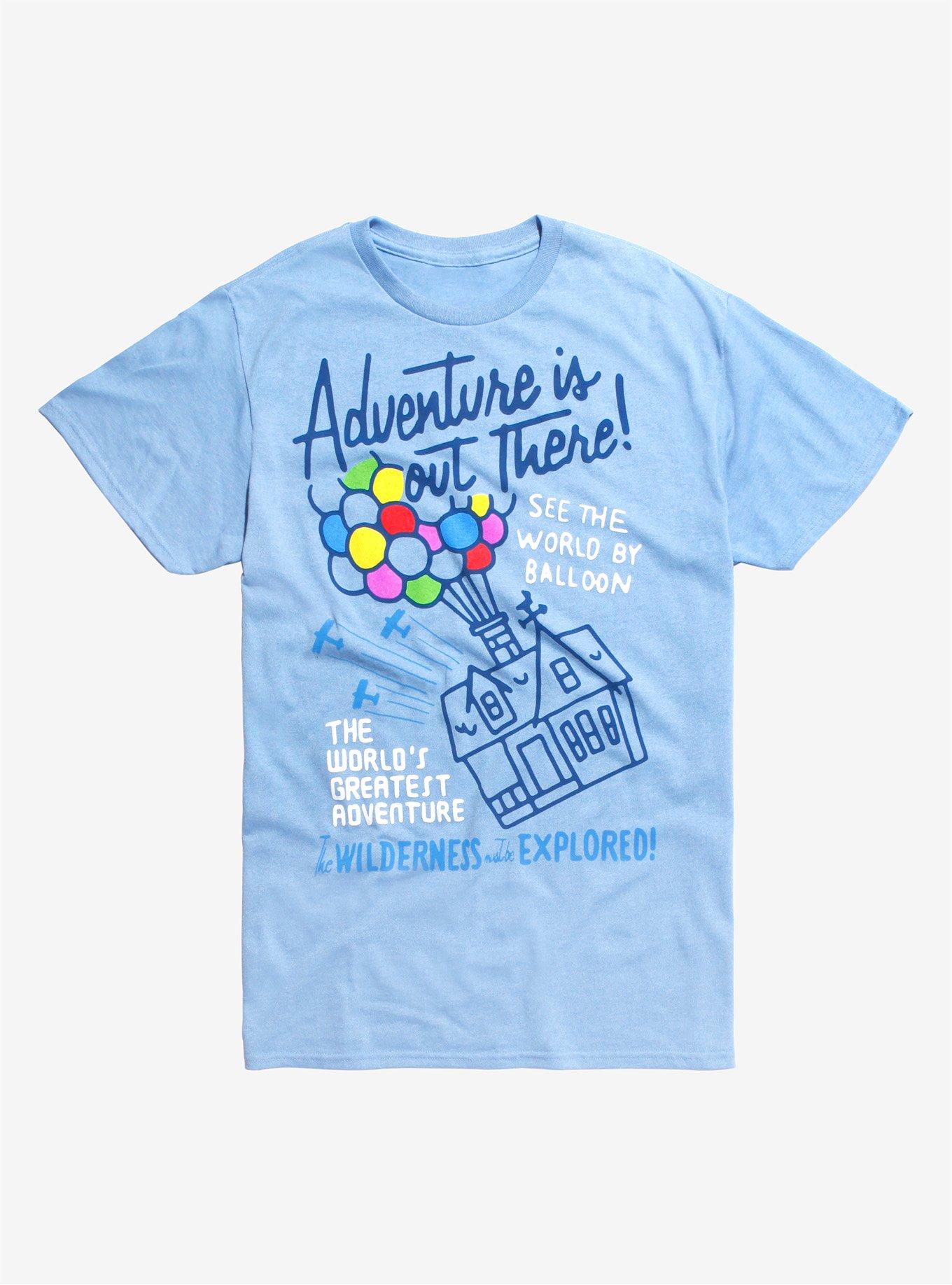 Disney Pixar UP Adventure Is Out There Balloon House T-Shirt, LIGHT BLUE, hi-res