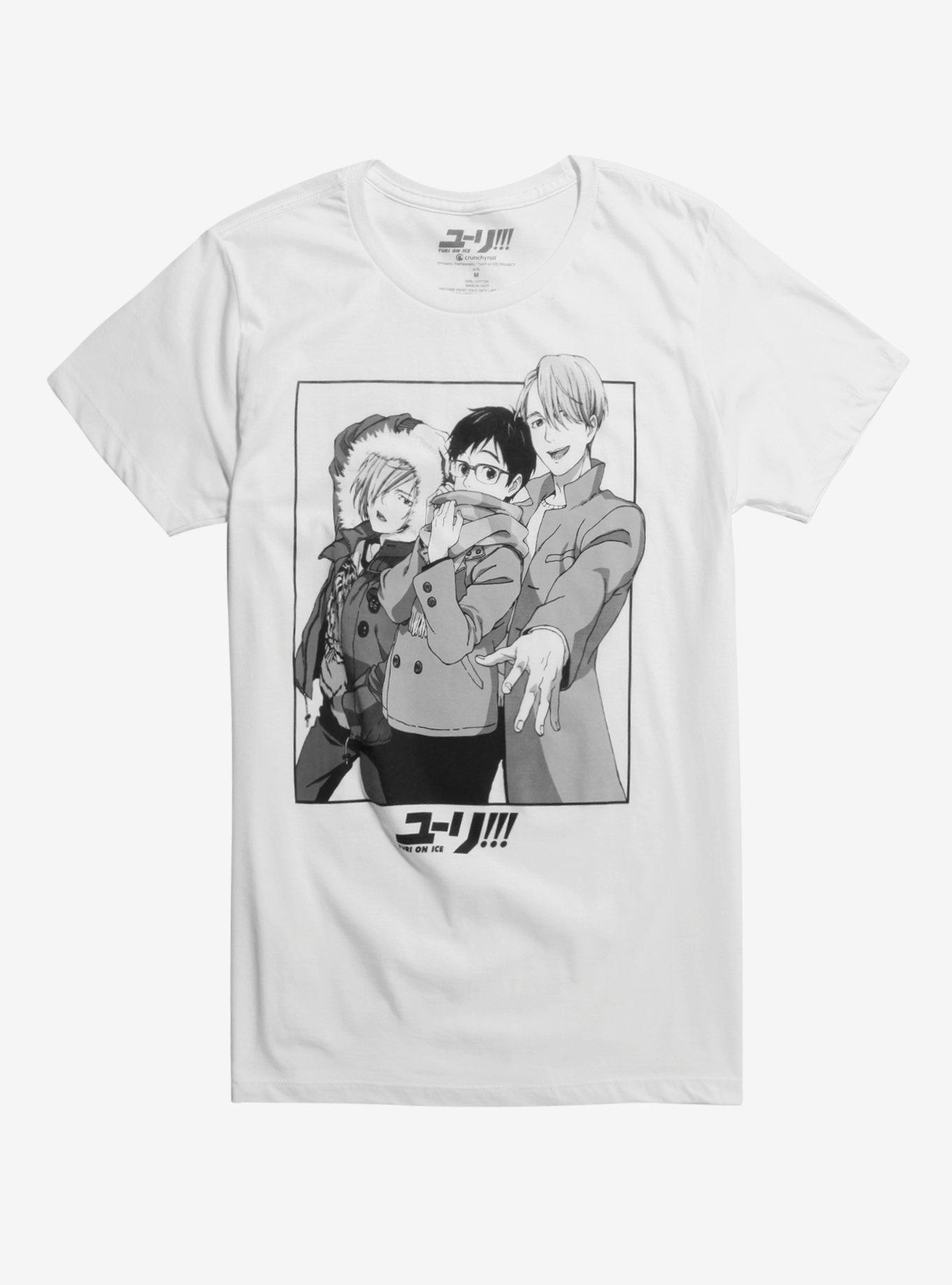 Yuri!!! On ICE Trio Square T-Shirt, WHITE, hi-res