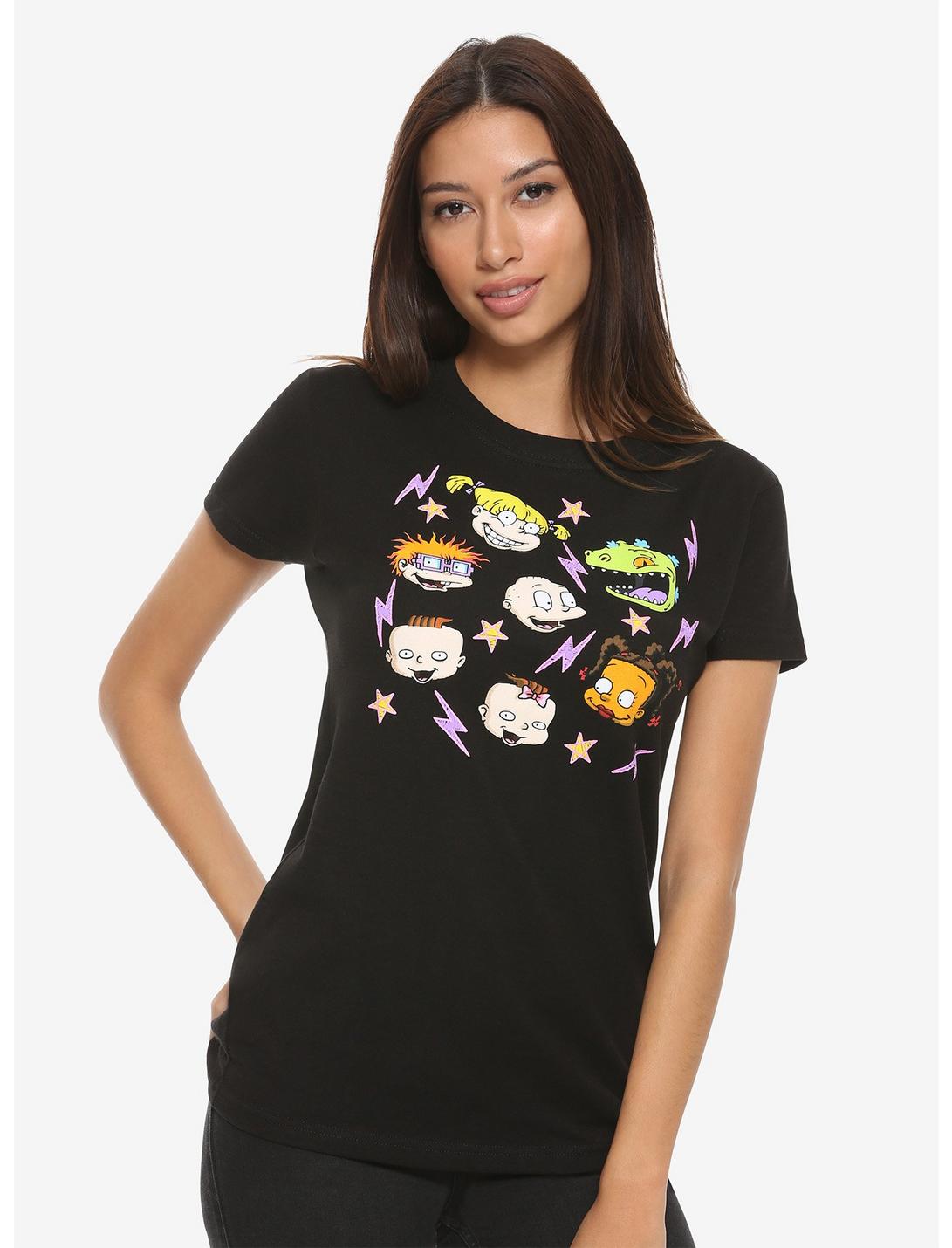 Rugrats Character Faces Girls T-Shirt, MULTI, hi-res